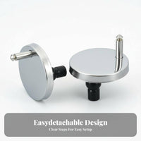 2 Pieces Toilet Seat Hinge Bolt Set Universal Fit Toilet Seat Hinge Bolt