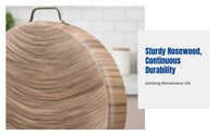 Rosewood Cutting Board, Durable Antibacterial Wood Chopping Board, Thick Whole Wood Butcher Block for Home & Commercial Kitchens