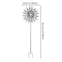 Metal Moving Wind Rotator Weatherproof 3D Garden wind catchers Retro Style Outdoor Decoration for Yard