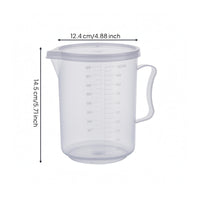 Lidded Measuring Cup Printed Graduations Kitchen Utensil Non-Stick