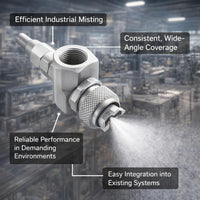 Stainless Steel Spray Tip for Paper Mill, Industrial Humidification Spray Tip, Low Pressure Fluid No - Image 5