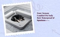 Orthopedic waterproof dog bed
