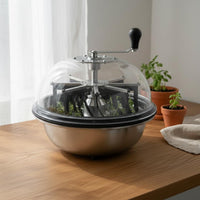 Bowl Trimmer Lightweight and Portable Bowl Leaf Trimmer Clear Top Cover Manual Rotate Cutter for Harvesting, Greenhouse