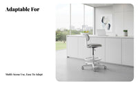 Adjustable Guitar Chair with Footrest Space-Saving for Music Practice, Teenagers