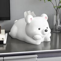 Bear Tissue Box Desktop Cute Bear Tissue Holder Soft Design for Living Room