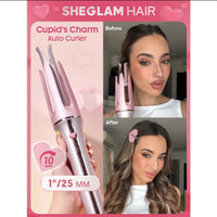 Automatic Curling Iron with Negative Ions, Large Curls, Wet/Dry Use, 15 Heat Settings, US Plug