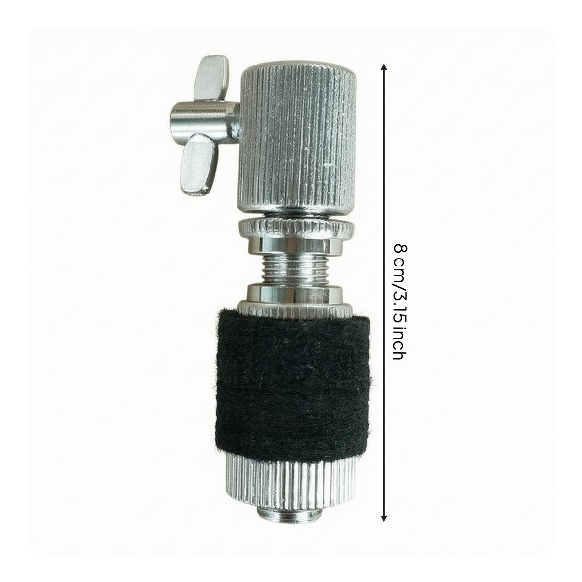 Cymbal holder Hat Clutch Wing Screw Percussion Accessory Silver-Toned
