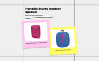 Waterproof speaker with 360° sound.