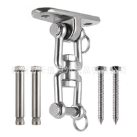 304 Stainless Steel 360° Rotating Ceiling Mount Hook for Swings, Hammocks, and Hanging Chairs