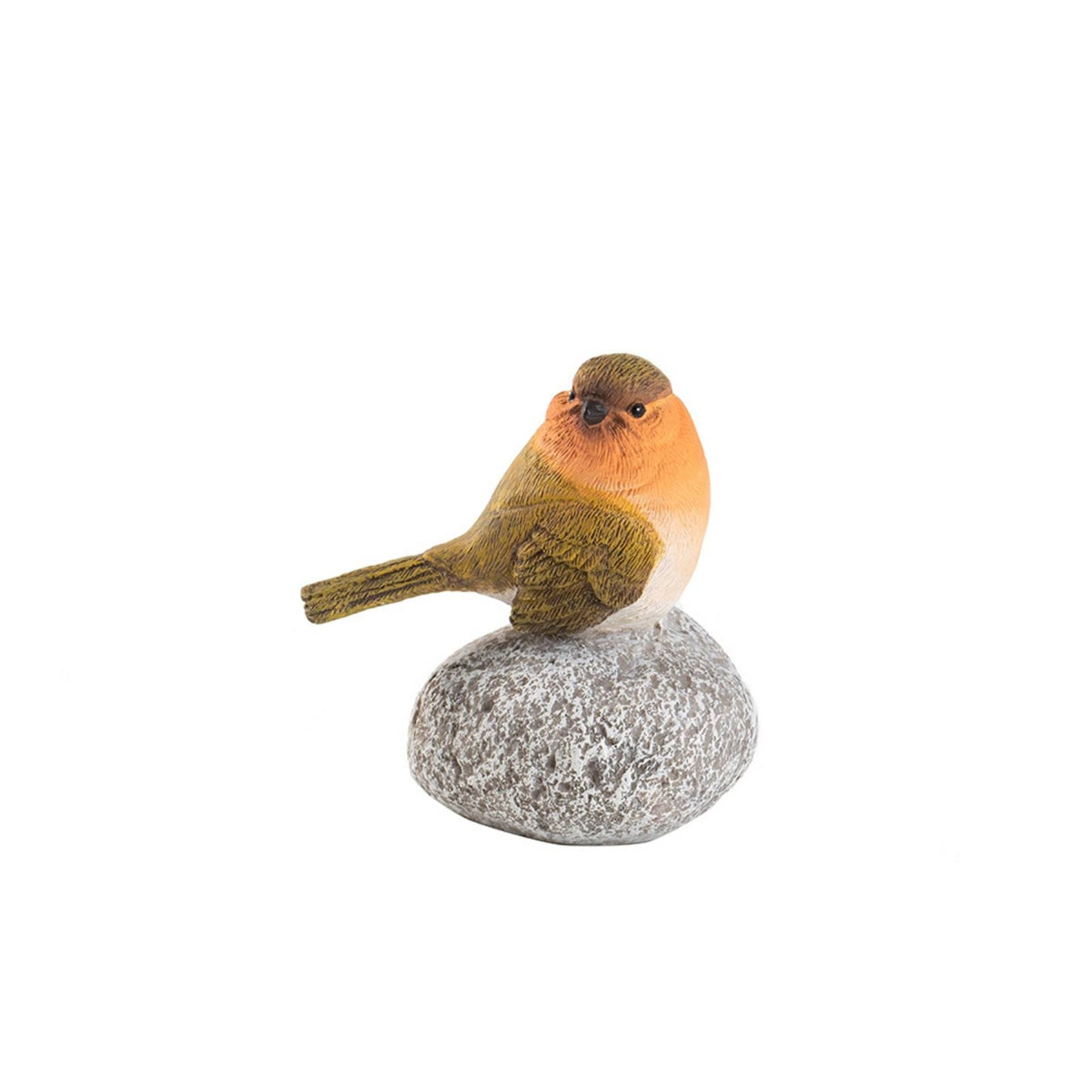 Bird Figurine with Stone Base Tabletop Bird Figurine Compact Sculpture for Shelf, Patio
