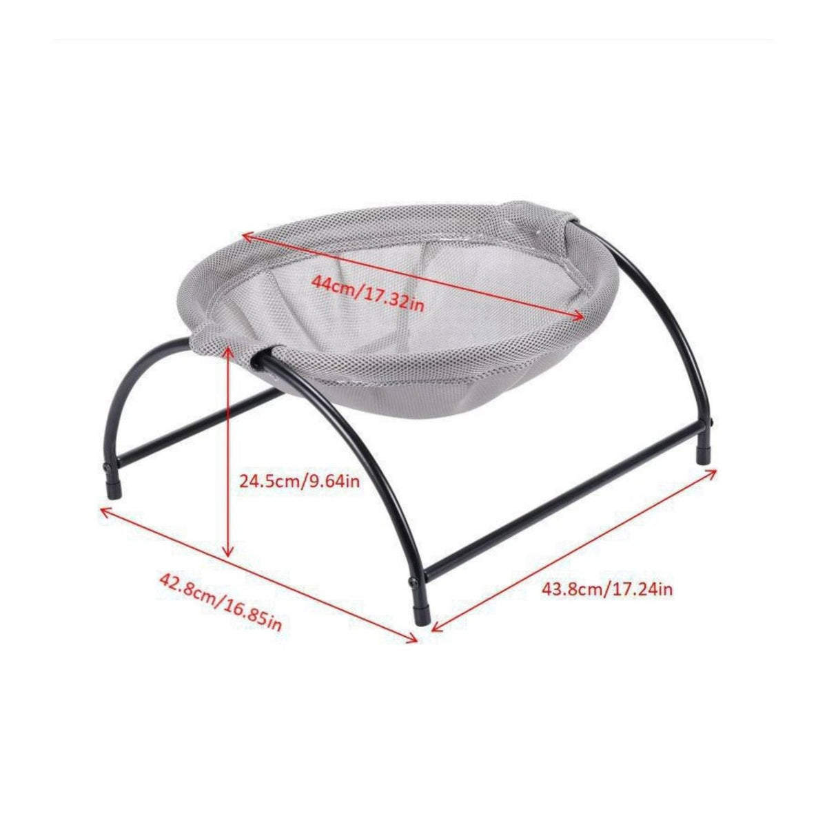 Breathable Mesh Feline Bed Comfortable Mesh Feline Sling Steel Frame