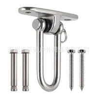 304 Stainless Steel 360° Rotating Ceiling Mount Hook for Swings, Hammocks, and Hanging Chairs