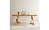 Minimalist Wooden Dining Table Elegant Solid Wood Table Premium Furniture Versatile for Families