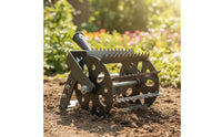 Rolling Weed Tool Manual Weeder Garden Tool Unwanted Vegetation Remover Adjustable Blade Durable Construction for Outdoor Clearing Suitable for Garden Beds Landscaping Projects