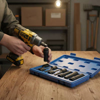 8 Pieces CrMo-Molybdenum Steel Allen Socket Set High-Power 1/2 Inch Drive Allen Socket Set Power Tool Accessory Long-Lasting
