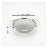 Stainless Steel Strainer with Side Handles Long-Lasting for Cooking