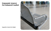 3 Seater Waiting Bench Easy to Clean Airport Reception Seating Stable Hospital Waiting Room Bench for Patients, Facility Managers, Bank, Office, Salon