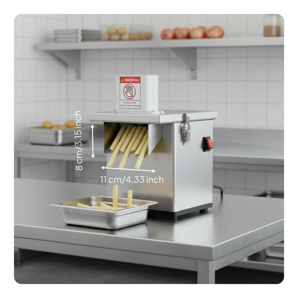 Multifunctional Vegetable Stainless Steel for Cafeteria, Restaurants