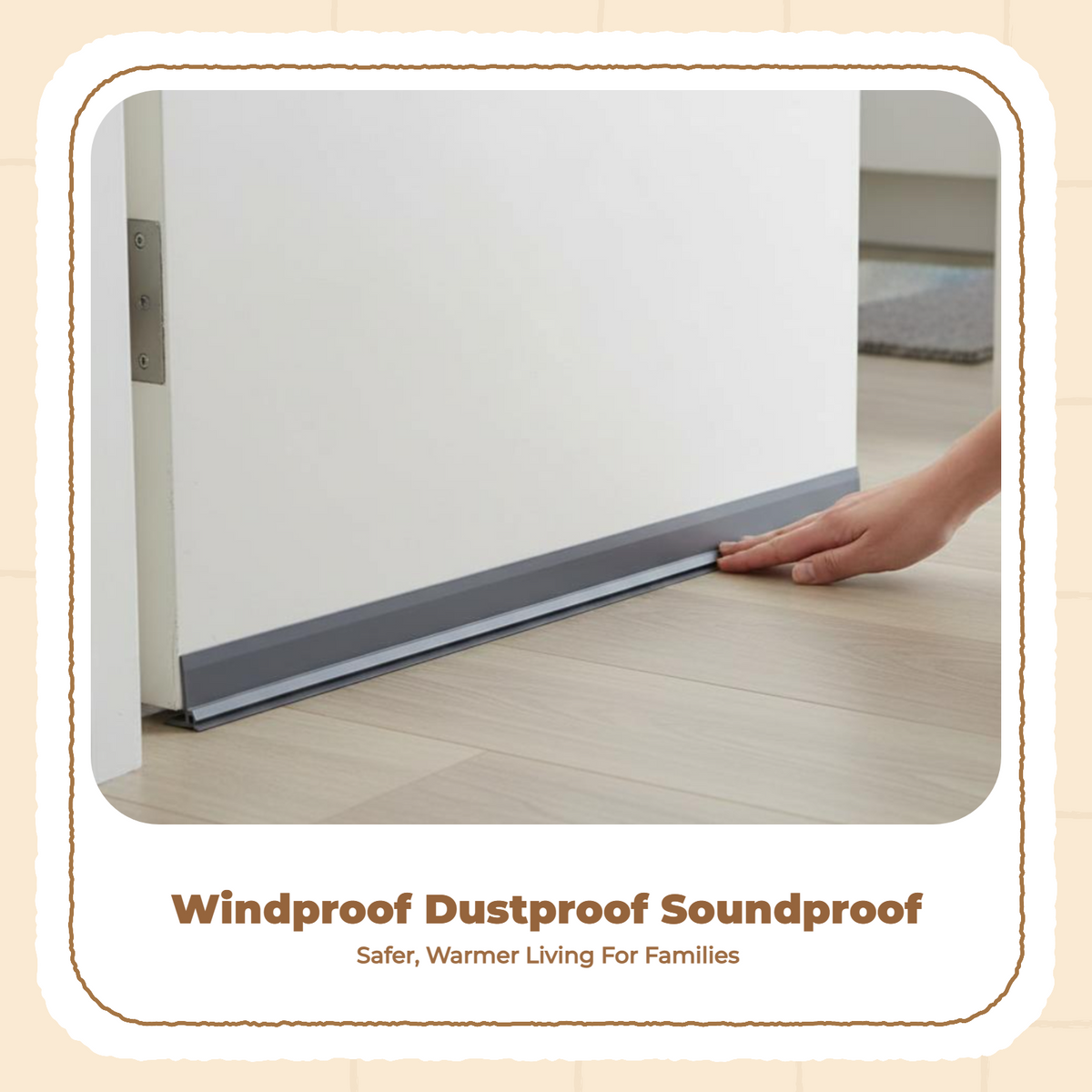 Soundproof door strip, tight seal