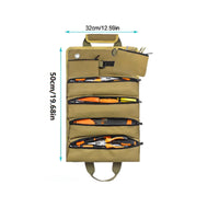 Roll up Tool Bag Easy to Carry Tool Roll Organizer Compact Design for Motorcycle