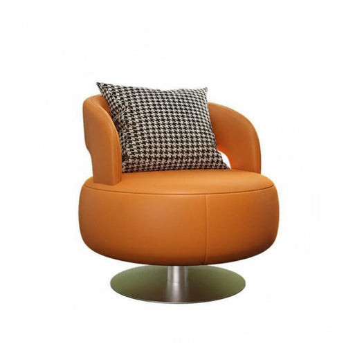 rotating Barrel Chair Modern Design Oversized Round rotating Chair stylish-modern Deep Seat for Apartment Dwellers, homeowners