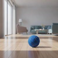Toy Ball with Grooves Textured Dog Ball Solid Handheld for Dogs, Fetch, Indoor
