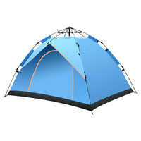 Automatic Pop-Up Camping Tent for 2-4 People, Double Layer Outdoor Shelter for Beach and Travel