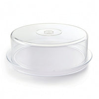Food Cover with Base Transparent Lid Rectangular for Bakery