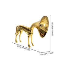 Dog Sculpture Glossy Dog Figurine Reflective for Bookshelf, Living Room
