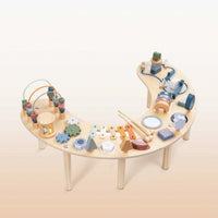 Developmental Table with Bead Maze Learning Developmental Table Wooden Activity Center Multifunctional Furniture