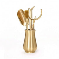 6 Pieces Gongfu Tea Tool Set Multifunctional Tea Utensils with Holder Portable