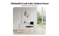 Sled Base Visitor Chair Minimalist Design Armless Sled Base Chair Lightweight Stackable Design for Conference Attendees