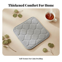 Non-Slip Square Chair Cushion Thickened Square Chair Cushion with Ties Wear-Resistant for Office, Kitchen