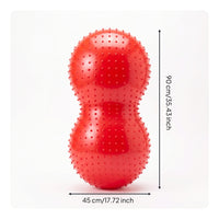 Raised Bumps Sensory Peanut Ball Two-Lobed Peanut Balance Ball Glossy for Children