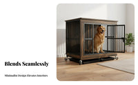 Furnitureand Design Dog Kennel Sturdy Construction Dog Kennel End Table Sturdy Duty Safe Door Secure Fastener for Indoors