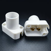 Table Lamp Light Fitting with E14 Lamp Holder for DIY Lighting, Heat Resistant Screw Bulb Holder for Pendant Lights, 2 Pack of 250V E14 Base
