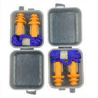 Christmas Tree Silicone Earplugs with Cord for Noise Reduction, Sleep, Work, Reusable, Washable