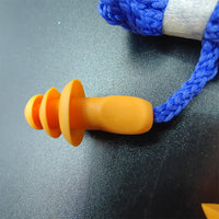 Christmas Tree Silicone Earplugs with Cord for Noise Reduction, Sleep, Work, Reusable, Washable