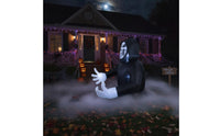 Spooky Inflatable Grim Reaper Outdoor Grim Reaper Inflatable Creepy Giant for Homeowners, Party Hosts, Yard, Porch, Haunted House