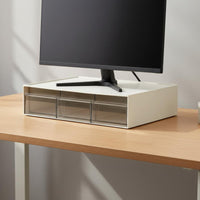 Desktop Document Cabinet Integrated Handles Stackable Storage Box for Dorm Room