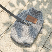 Dog and Cat Pullover, Warm Fleece Lined Sweater for Small Animals, Unisex Mock Autumn Winter Clothing