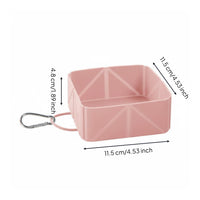 Foldable Pet Bowl Shallow Silicone Pet Bowl