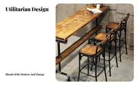 X-Shaped Spinerest Counter Stool with Spinerest High Chair Integrated Footrest Utilitarian and Aesthetic for Kitchen Island