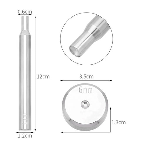 3 Pieces Rivet and Grommet Press DIY Metal Punch Set Easy to Use for Sewing Shop
