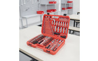 216 Pieces Ratchet Wrench Set Chrome-Vanadium Mechanics Tool Set with Case 72-Tooth for Amateur Mechanics, Auto Repair, Garage, Roadside Emergency