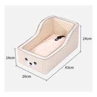 Dog Console Car Seat Non-Slip Pet Armrest Booster Seat Elevated Design for Cats