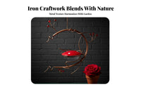 Brilliant Red Color Hanging avian nectar feeder Attracts avian nectar feeders avian nectar feeder Nectar Feeder Decorative Design avian Supply Flower-Shaped Ports for Nature Lovers, Homeowners, Gift Givers, Garden, Backyard, Patio, Balcony