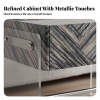 Wavy Side Table Modern Minimalist design Nightstand Italian-Inspired for Families