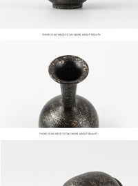 Wabi-Sabi Distressed Art Flower Vase Decor for Model Rooms, Homestays, New Chinese Style, Zen Tea Room