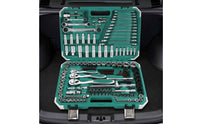 Full Assortment Socket Wrench Toolkit Compact Socket Set with Carrying Case Molded Mechanics Tool Set Long-Lasting for Car Owners, Auto Repair